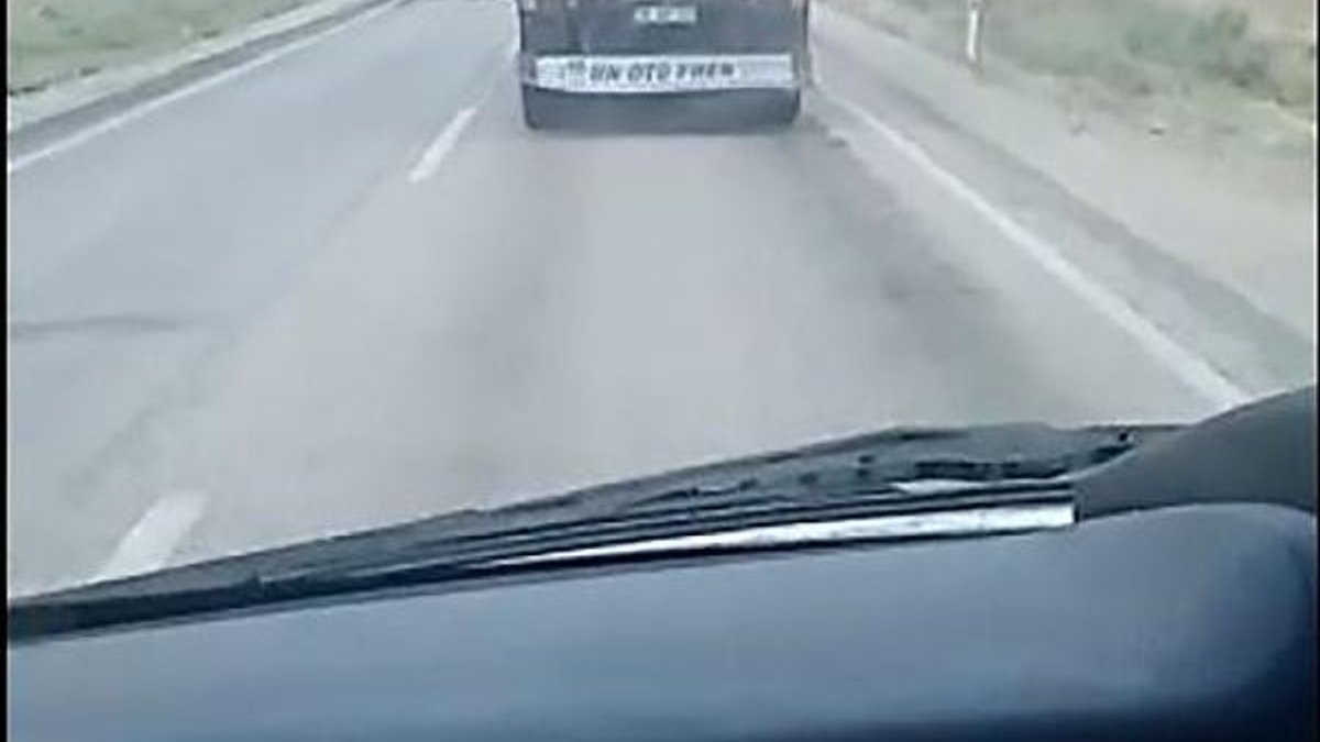 Ambulansa yol vermeyen kamyon şoförüne, 3 bin lira ceza