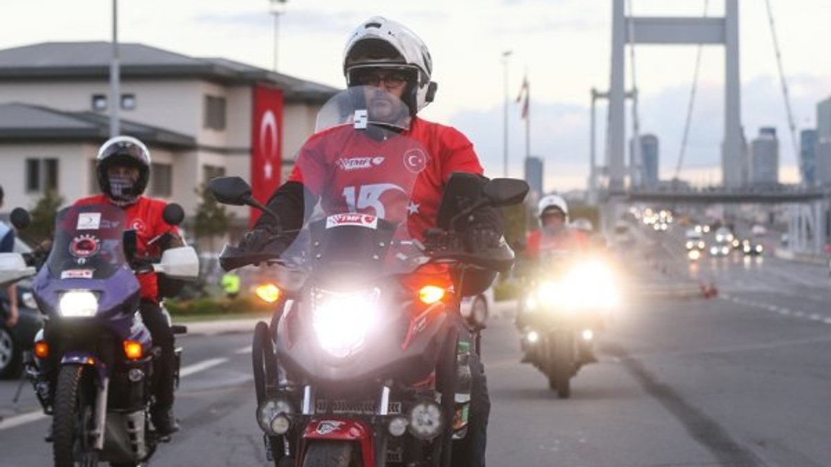Türkiye Motosiklet Federasyonu'ndan 15 Temmuz sürüşü
