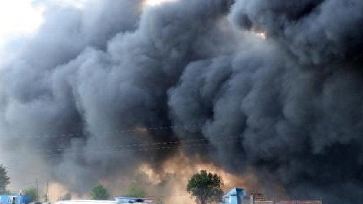 Edirne'de lastik deposunda yangın