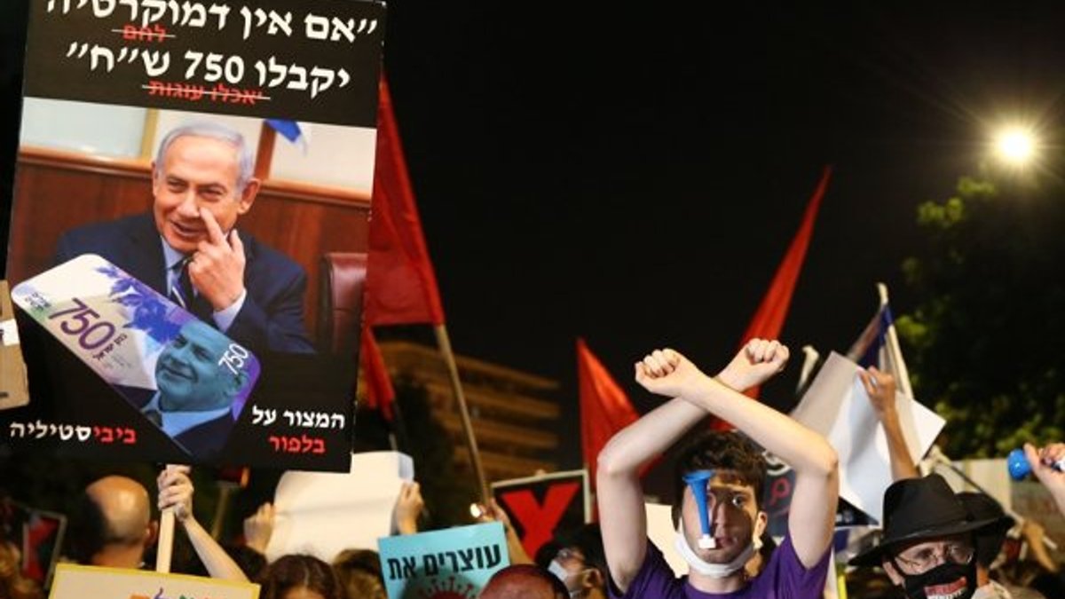 İsrail'de Başbakan Netanyahu karşıtı gösteri düzenlendi