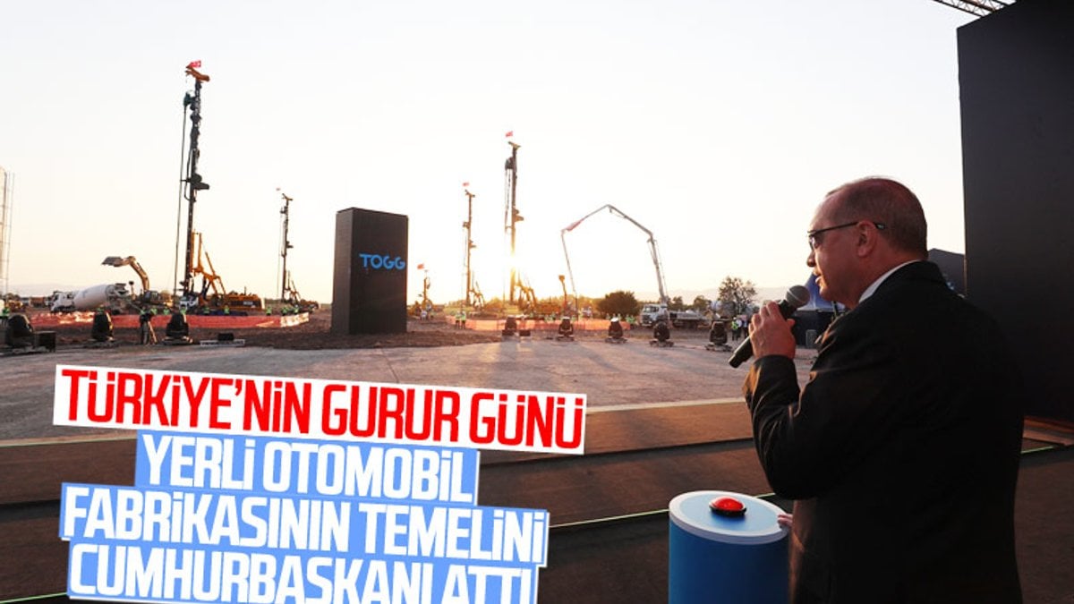 Erdoğan, yerli otomobil fabrikasının temelini attı