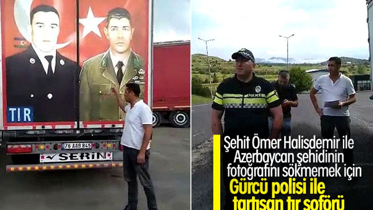 Türk şoför, kahramanların fotoğrafını söktürmedi