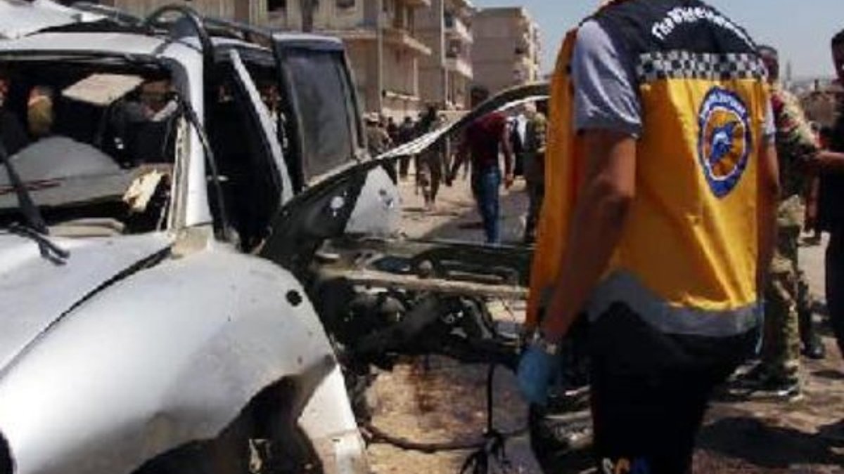Afrin'de patlayıcı yerleştirilen araç infilak etti