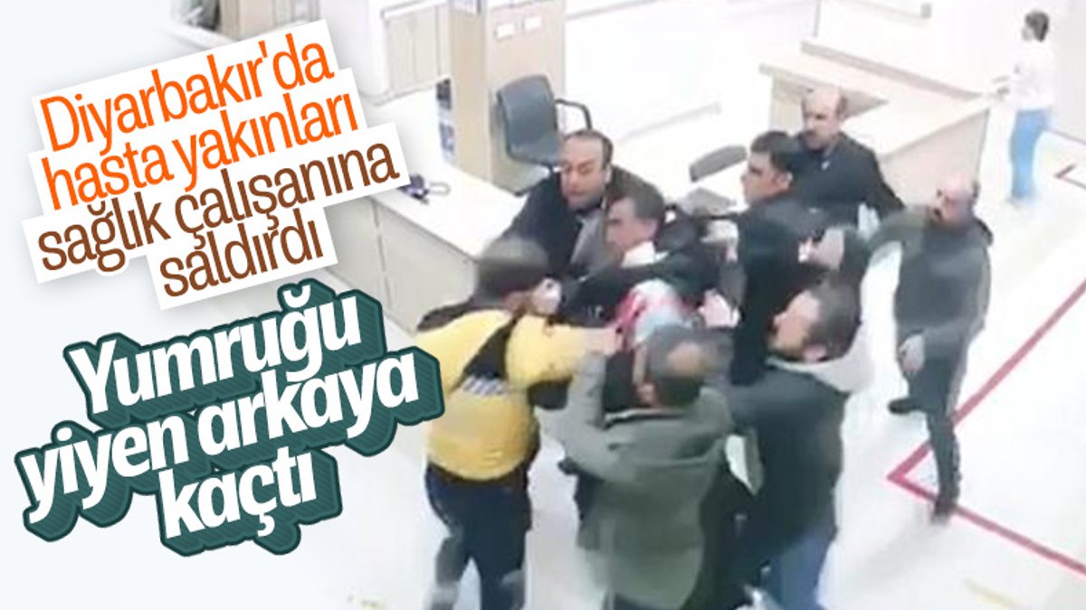 Diyarbakır'da hasta yakınları sağlık çalışanına saldırdı