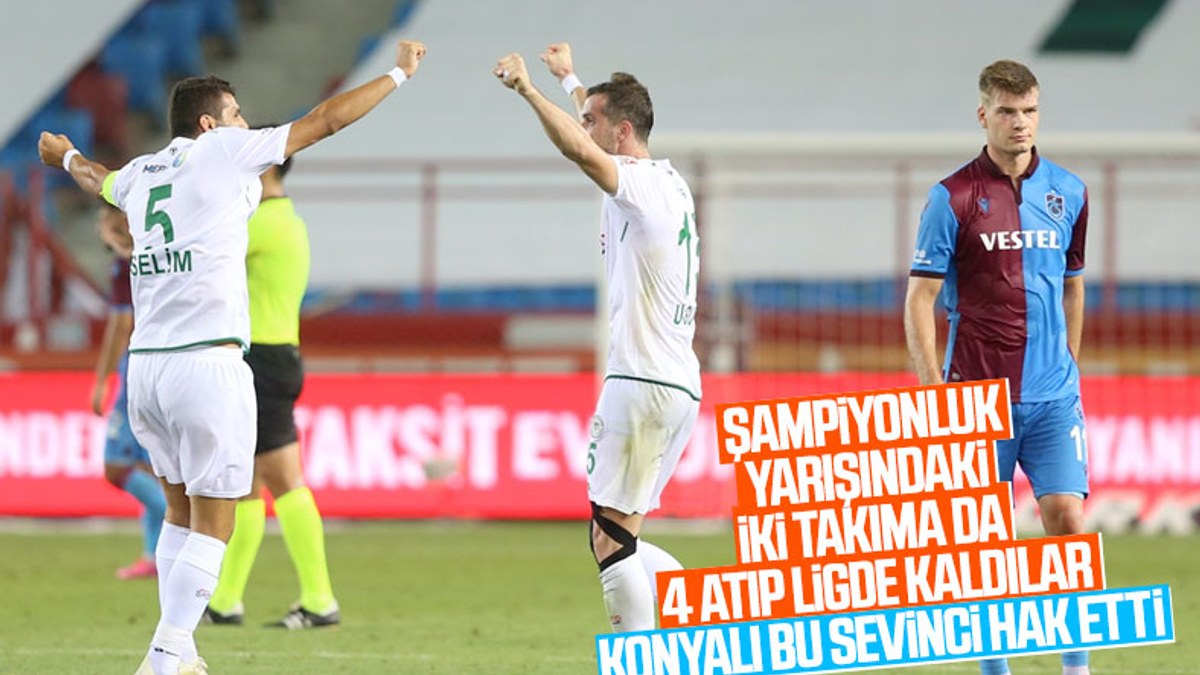 Trabzonspor, Konyaspor'a yenildi