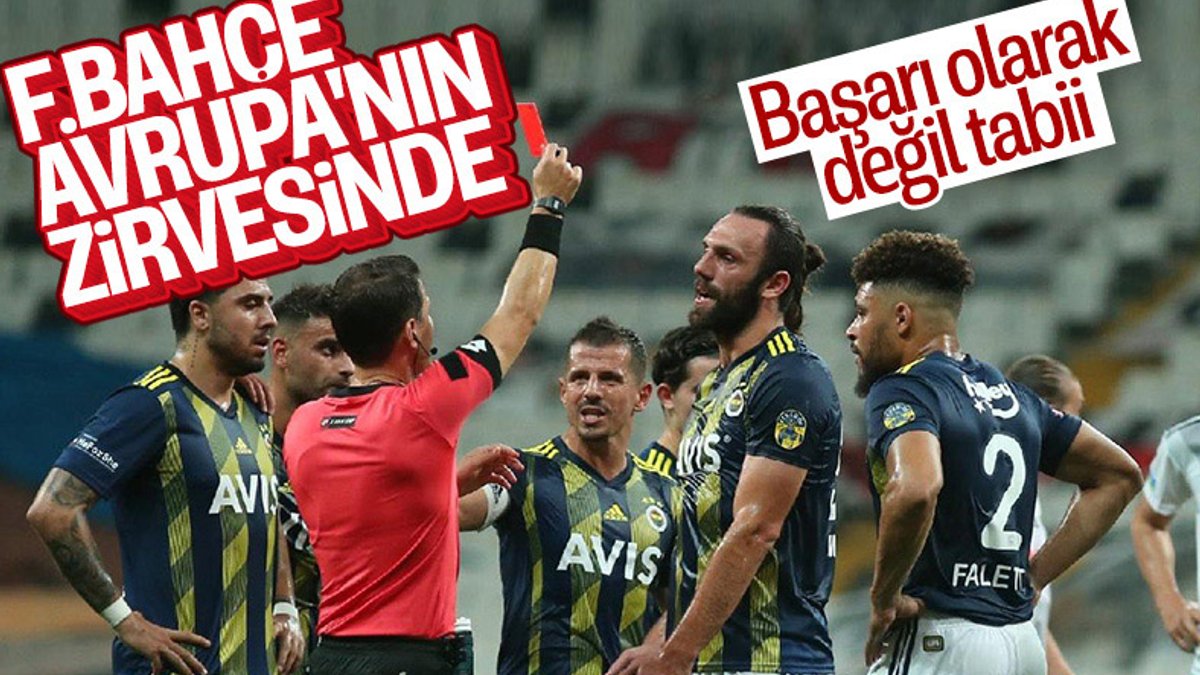 Avrupa'da en çok kart gören takım Fenerbahçe