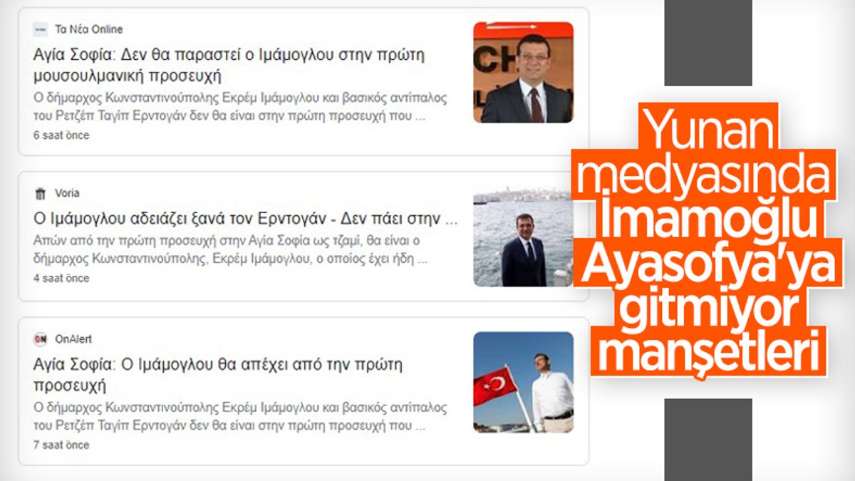 Yunan medyasında gündem Ekrem İmamoğlu