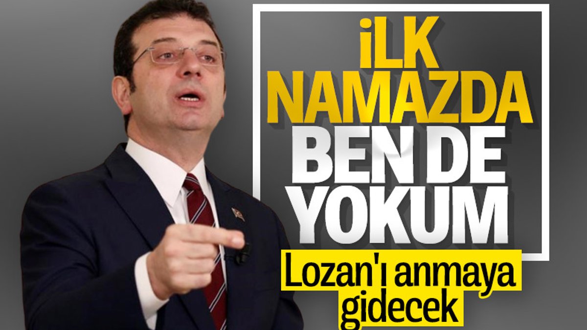 Ekrem İmamoğlu, Ayasofya'da ilk namaza katılmayacak