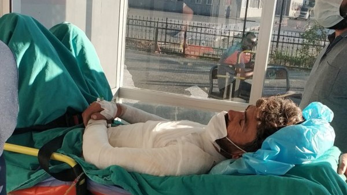 Tokat'ta elektrik akımına kapılan işçi ölümden döndü