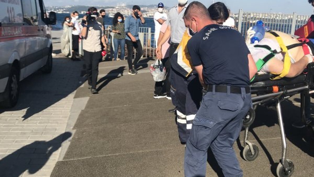 İstanbul'da vapurdan bir yolcu denize düştü