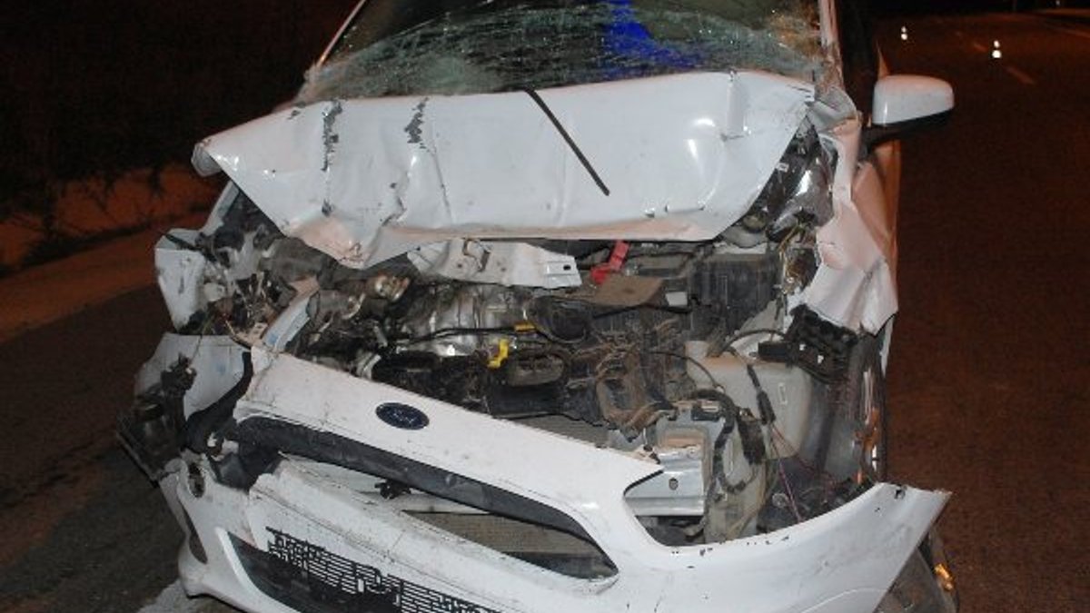 Tekirdağ'da alkollü şoför hurdaya dönen araçtan sağ çıktı