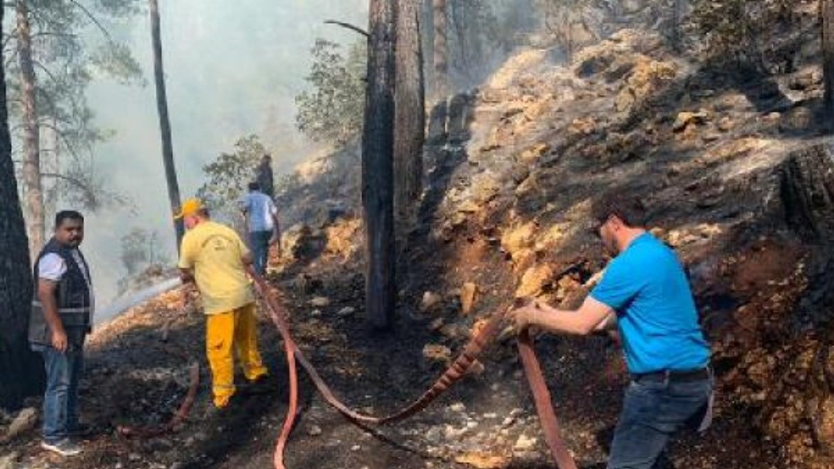 Burdur'da mangal ateşi, 46 dönüm araziyi kül etti