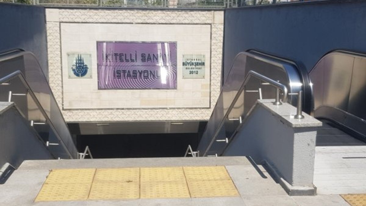 Başakşehir'de metroda yürüyen merdiven, kadını 'yuttu'