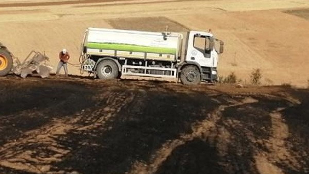 Konya'da tarla yangınında bir kişi hayatını kaybetti