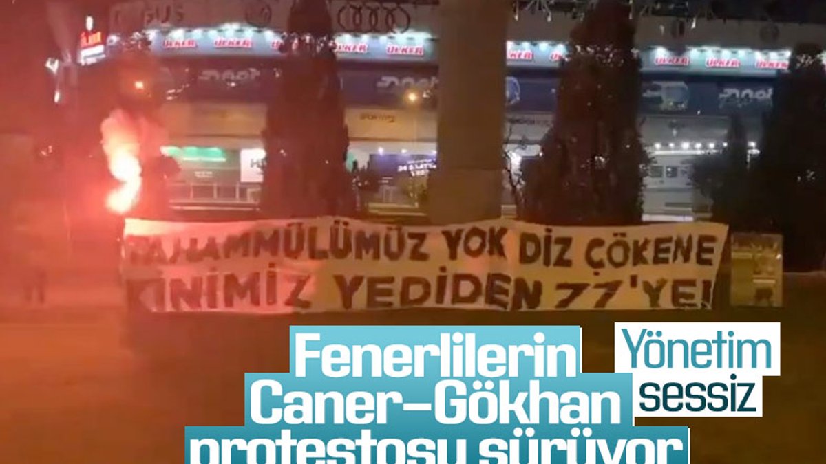 Fenerbahçelilerin Gökhan-Caner protestosu