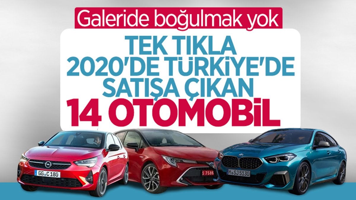 2020 yılında Türkiye'de satışa çıkan otomobiller