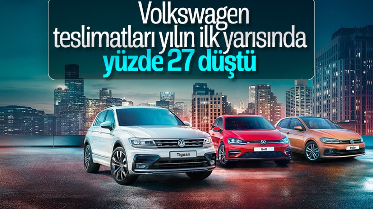 Volkswagen, teslimatlarda yüzde 27 düşüş yaşadı