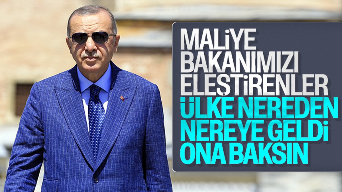 Cumhurbaşkanı Erdoğan, Berat Albayrak'a sahip çıktı