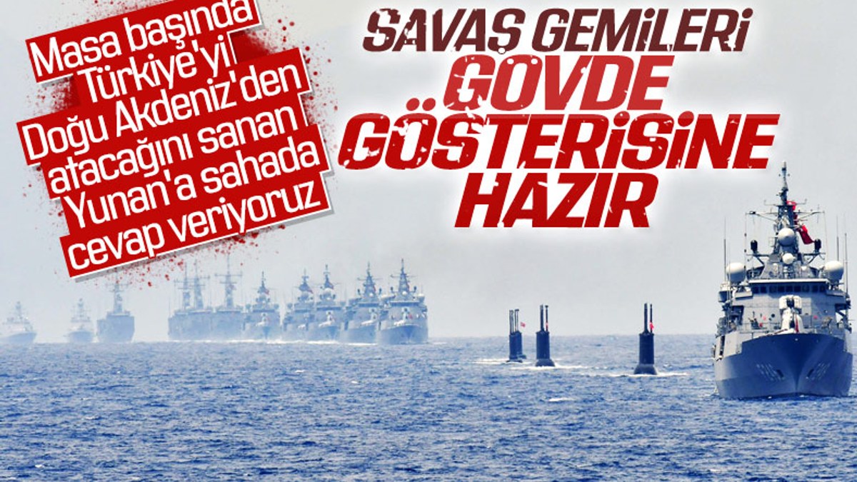Türk savaş gemileri Akdeniz'e hareket ediyor