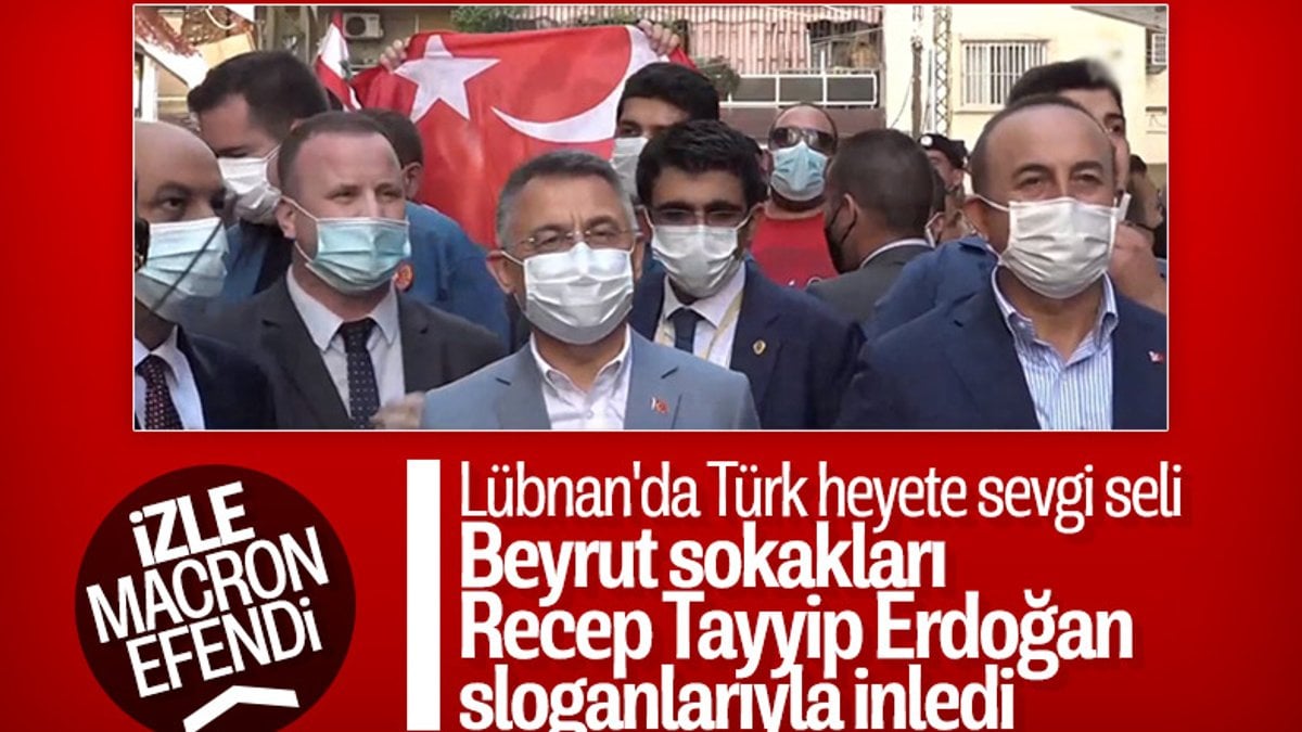 Beyrut'ta Recep Tayyip Erdoğan sloganları