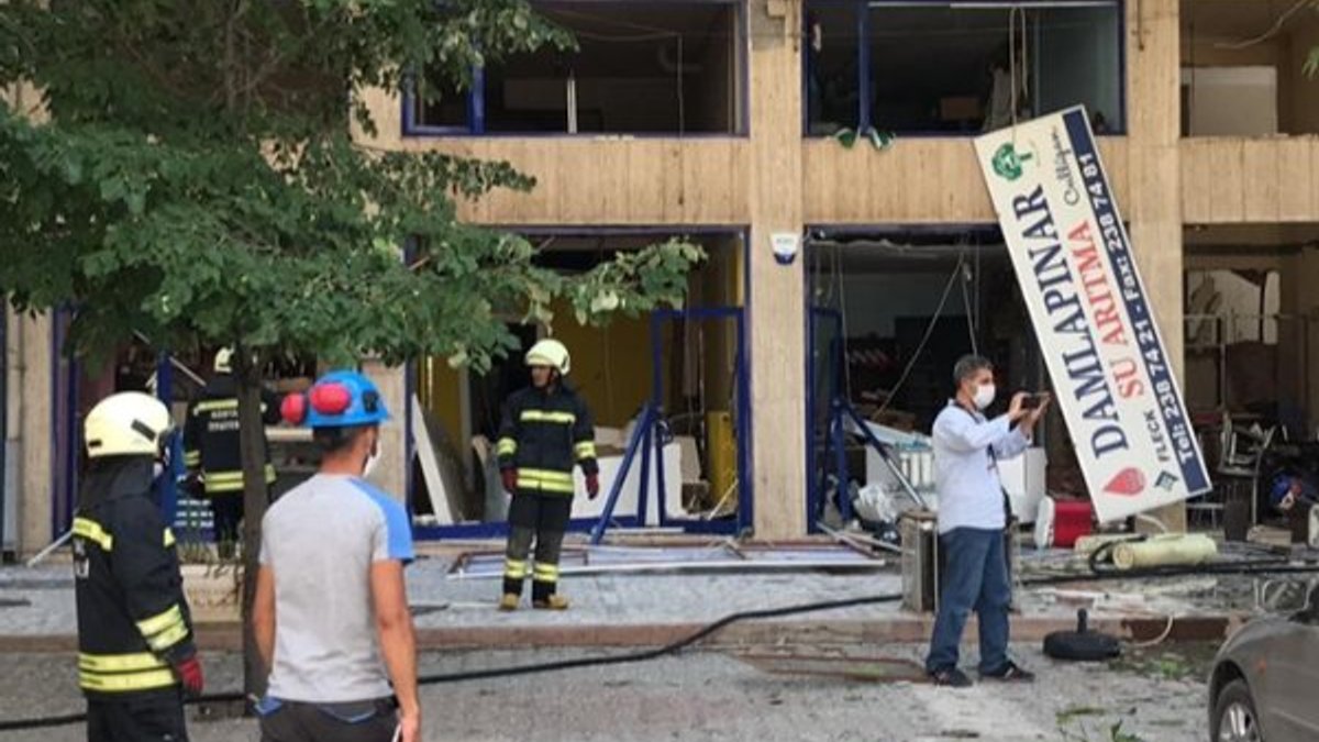 Konya'da bir iş yerinde LPG tüpü patladı