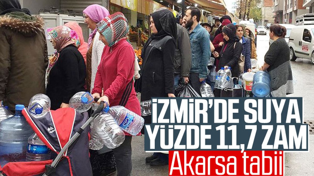İzmir'de suya yüzde 11,7 zam