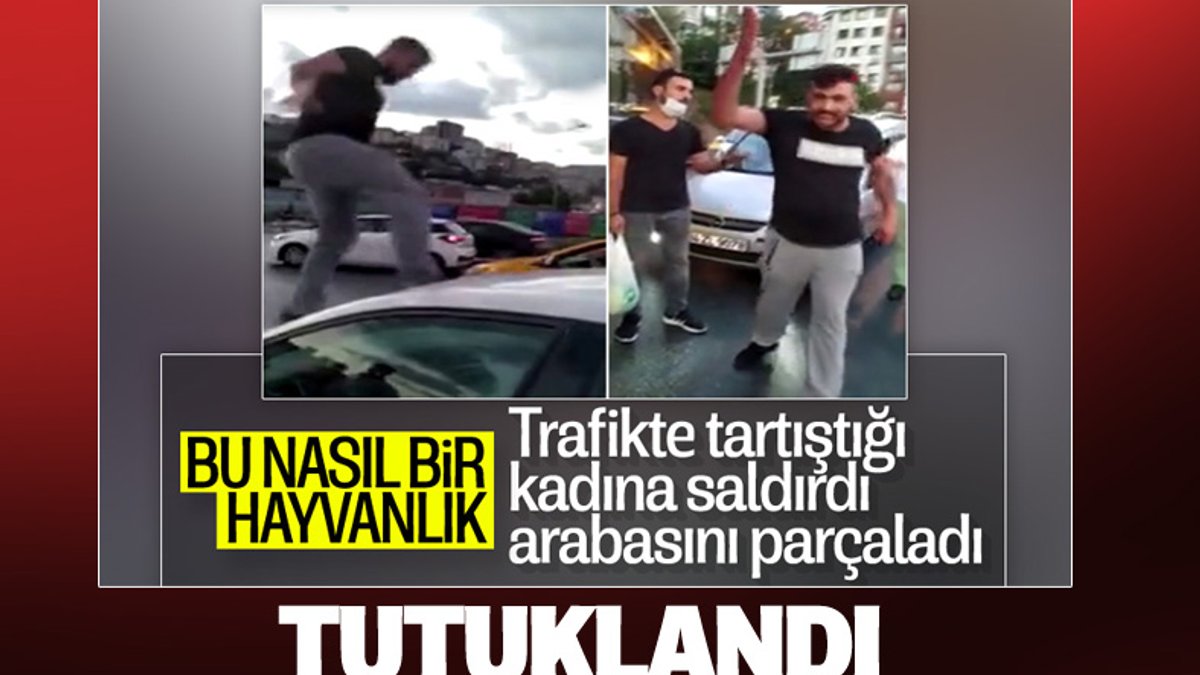 İstanbul'da tartıştığı kadına saldıran şahıs tutuklandı