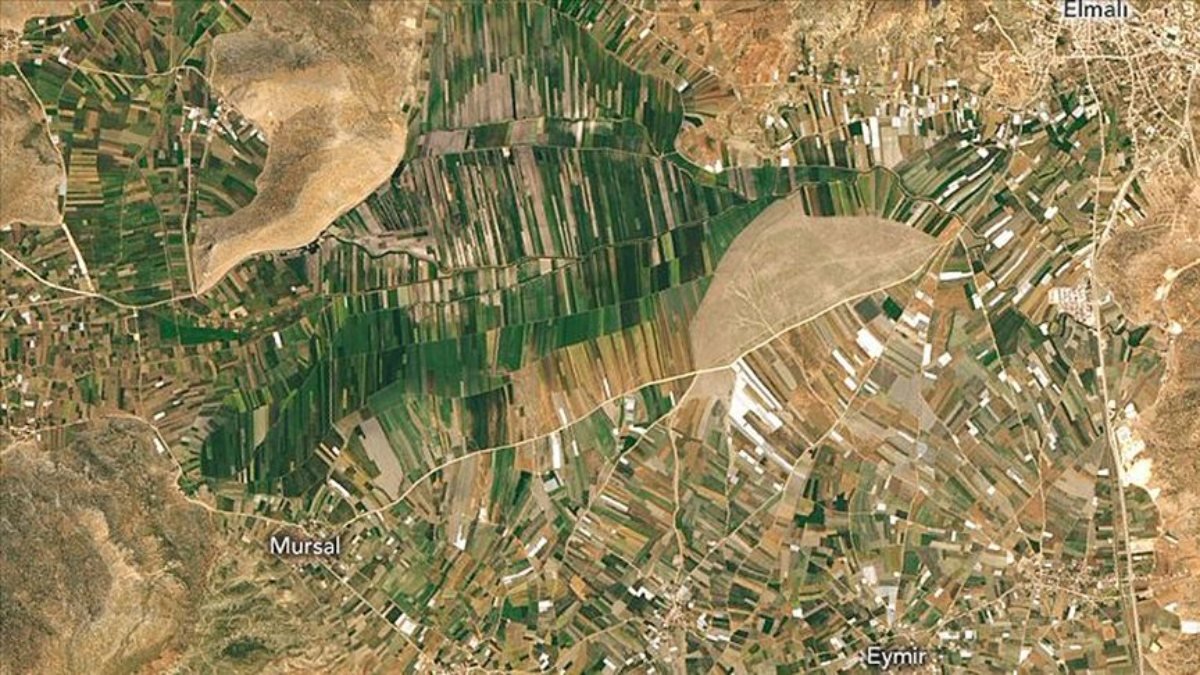 NASA, Antalya'daki tarım arazilerini uzaydan görüntüledi