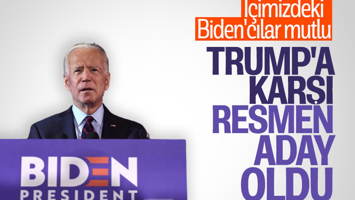 ABD'de, Joe Biden resmen Demokrat Parti'nin başkan adayı seçildi