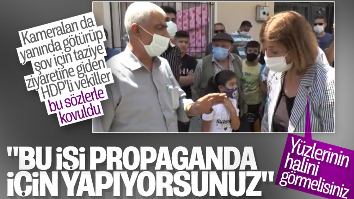Gaziantep'te vatandaşların HDP'lilere propaganda tepkisi