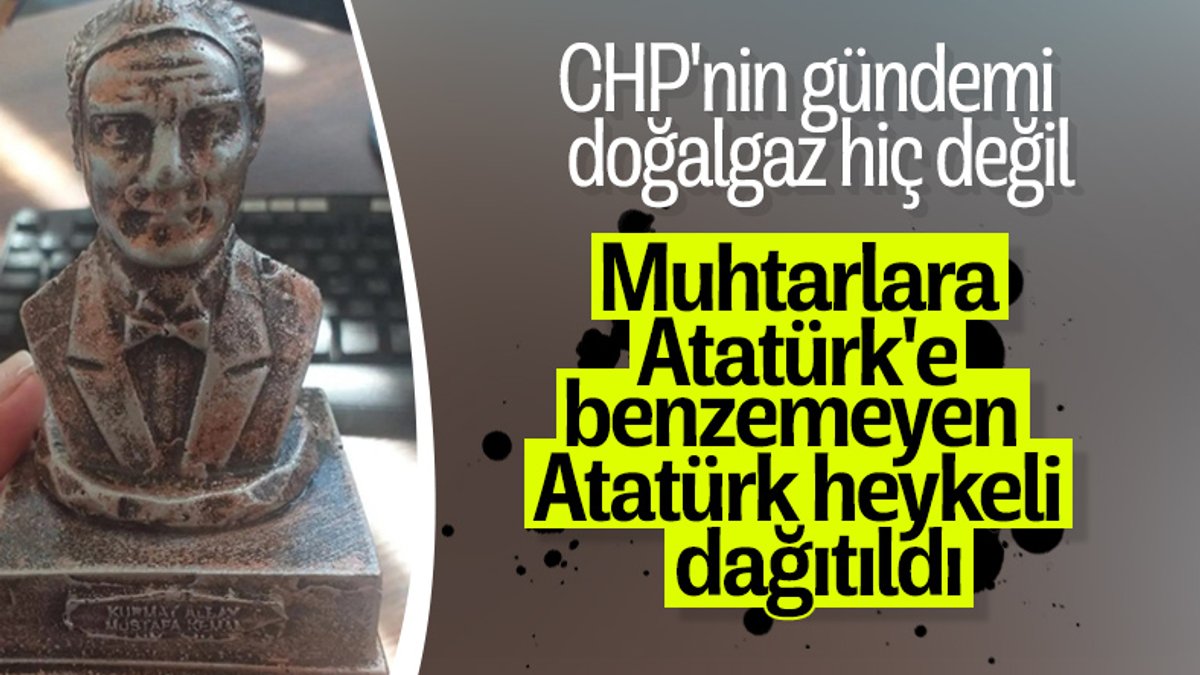 İzmir’de dağıtılan Atatürk büstü tartışmaya neden oldu