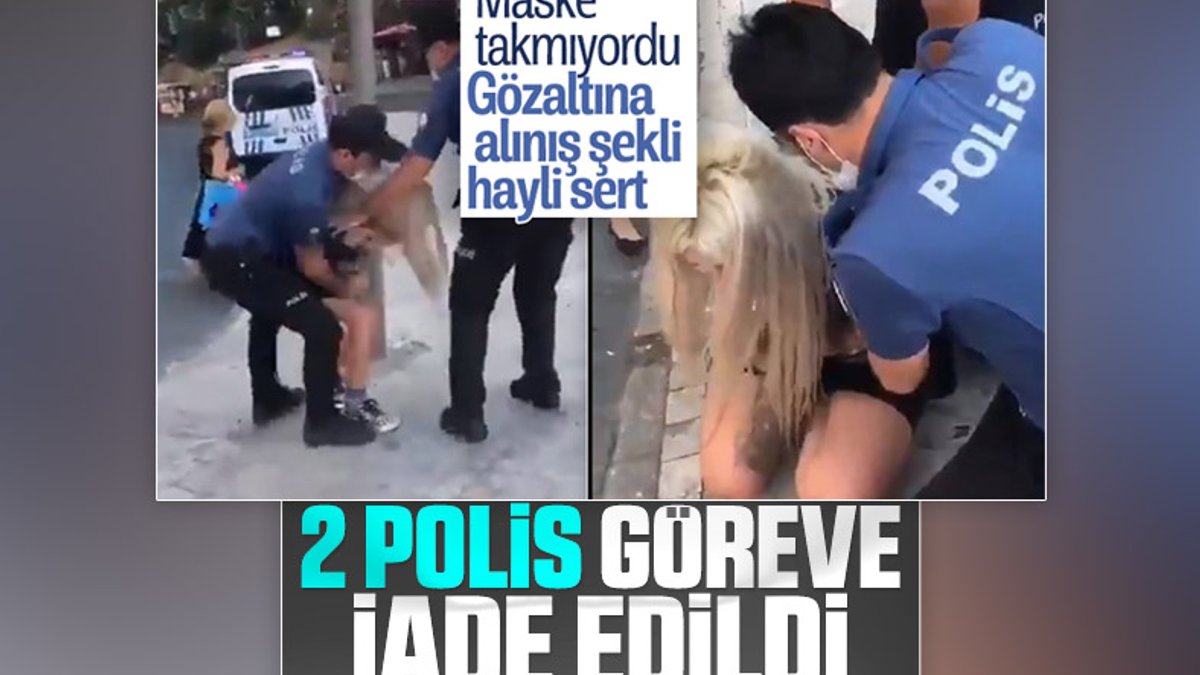 İstanbul'da kadına sert müdahale eden polisler görevlerine döndü