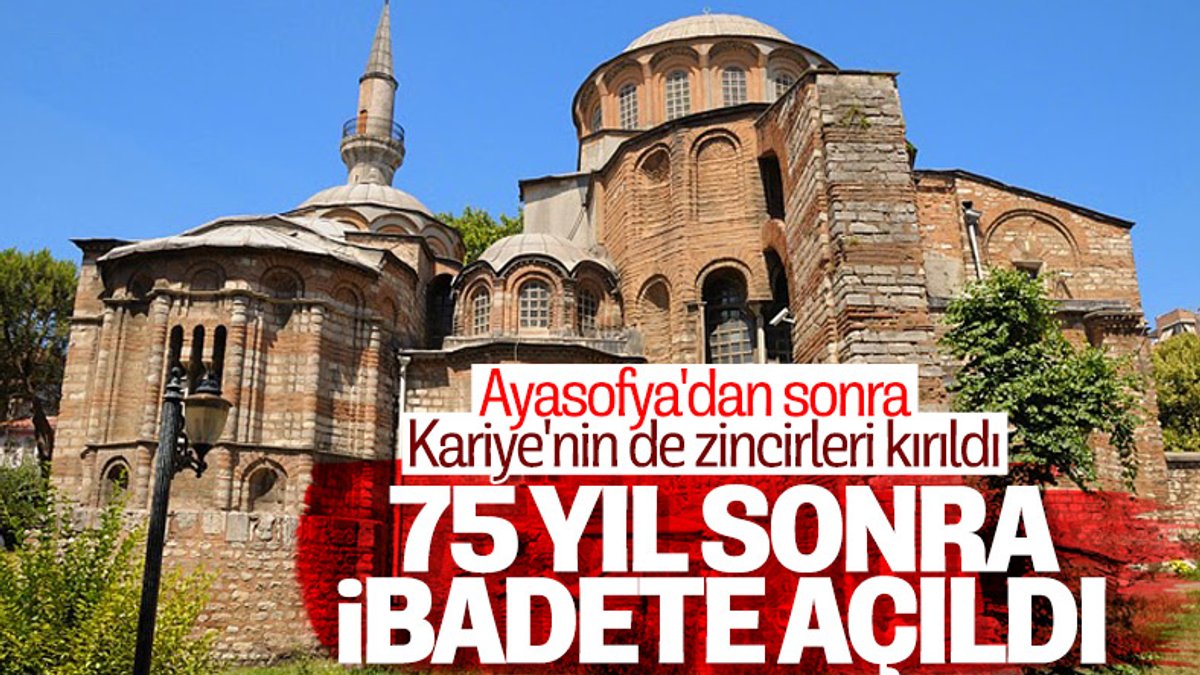 İstanbul Kariye Camii ibadete açıldı
