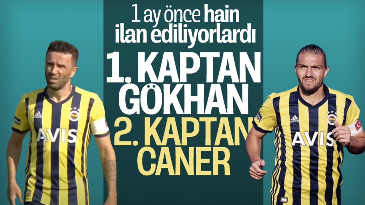 Fenerbahçe'de pazuband Gökhan ve Caner'e verildi