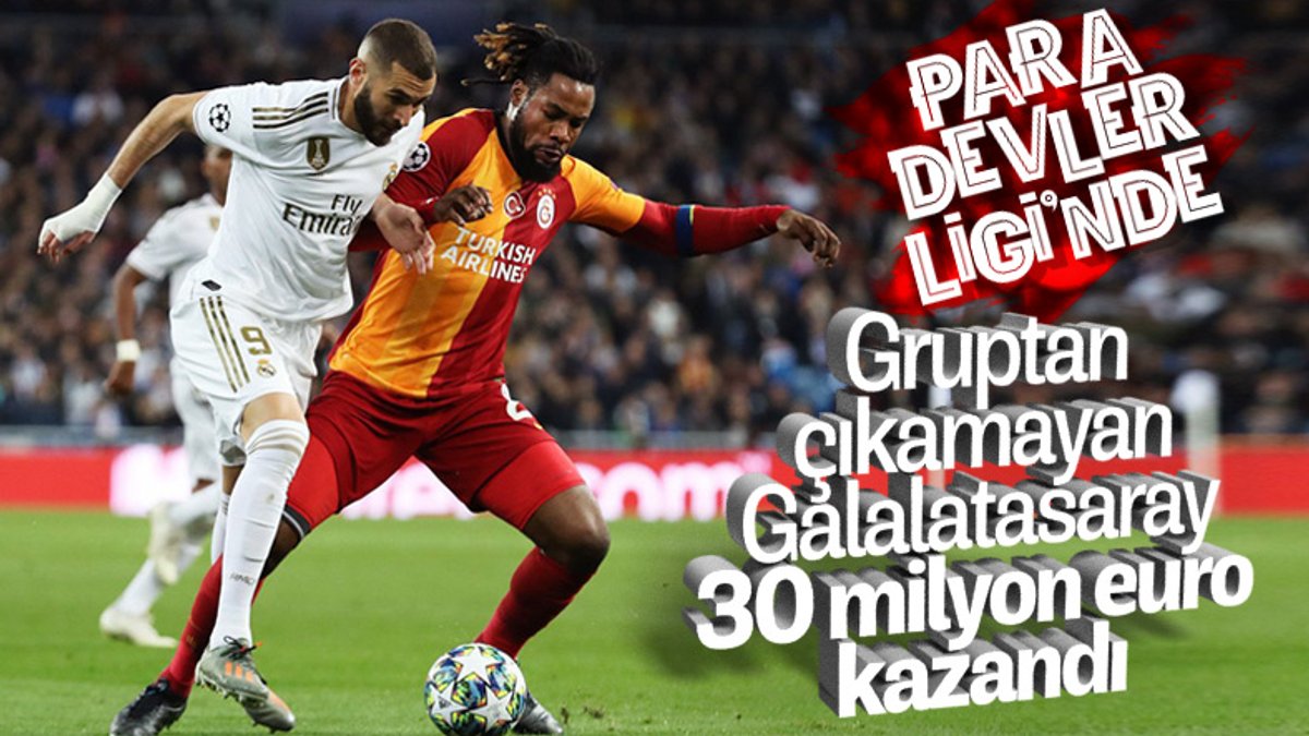 Galatasaray, Şampiyonlar Ligi'nden 29.9 milyon euro kazandı