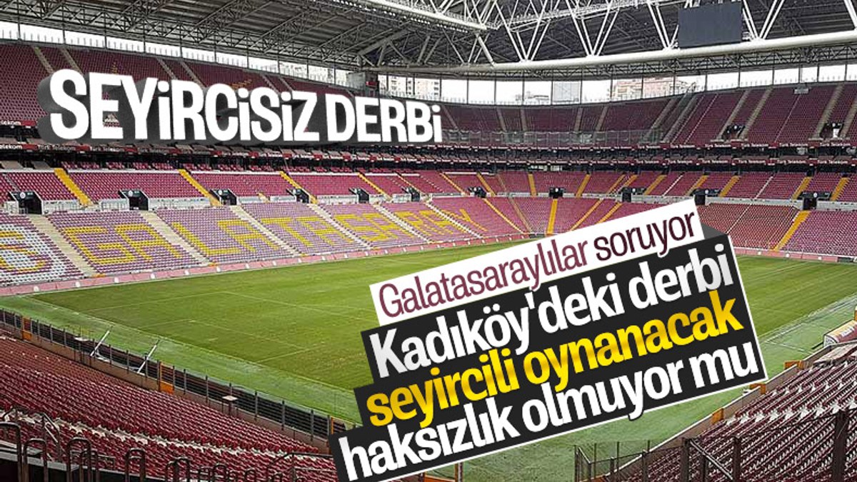 Galatasaraylılardan seyircisiz derbi tepkisi