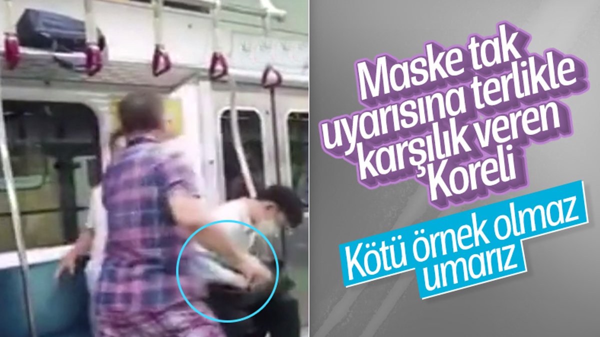 Güney Kore'de metroya maskesiz bindi, uyarılınca yolculara saldırdı