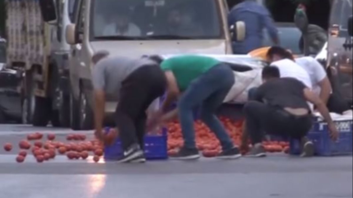 İstanbul'da vatandaşlar, seyyar satıcının yardımına koştu