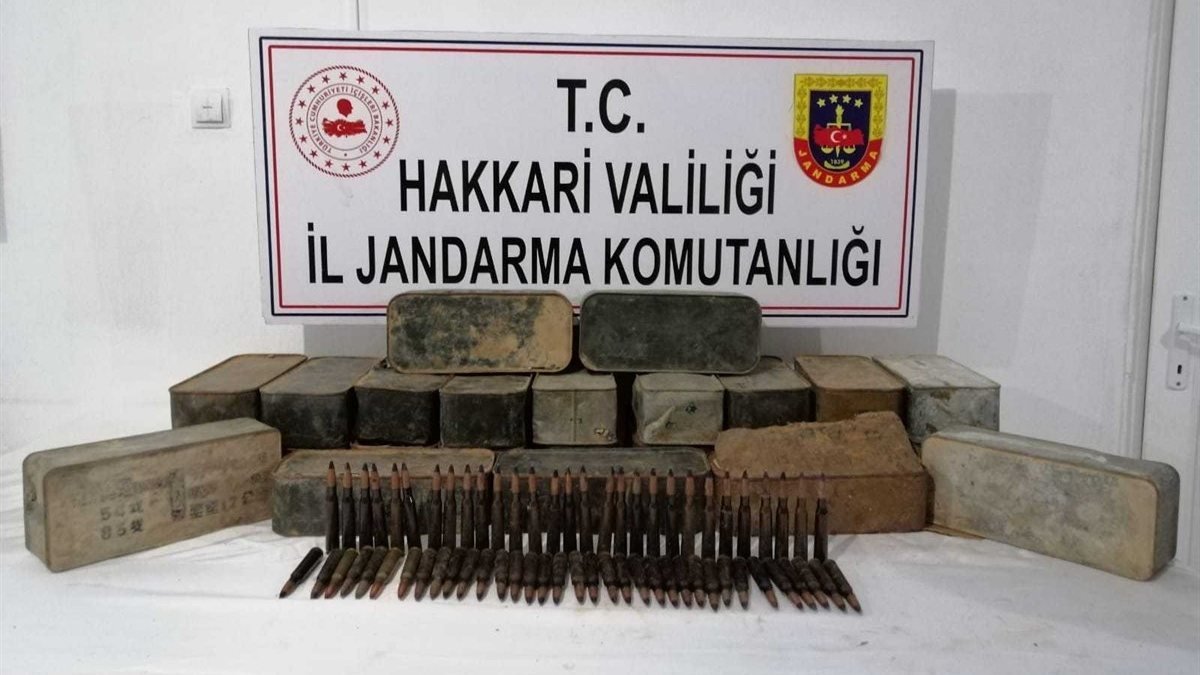 Hakkari'de uçaksavar mühimmat ele geçirildi