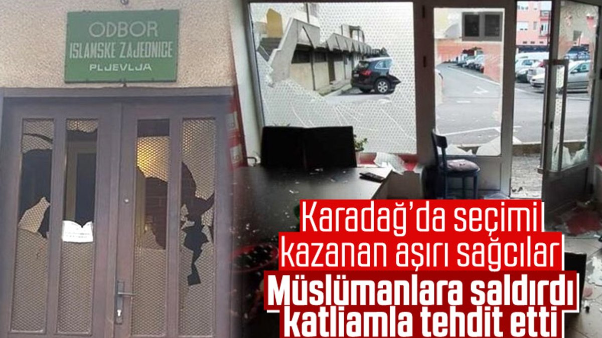 Karadağ'da aşırı sağcılar, Müslümanlara ait binalara saldırdı