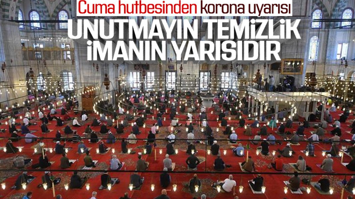 Diyanetin hazırladığı Cuma hutbesinde 'temizlik' vurgusu yapıldı