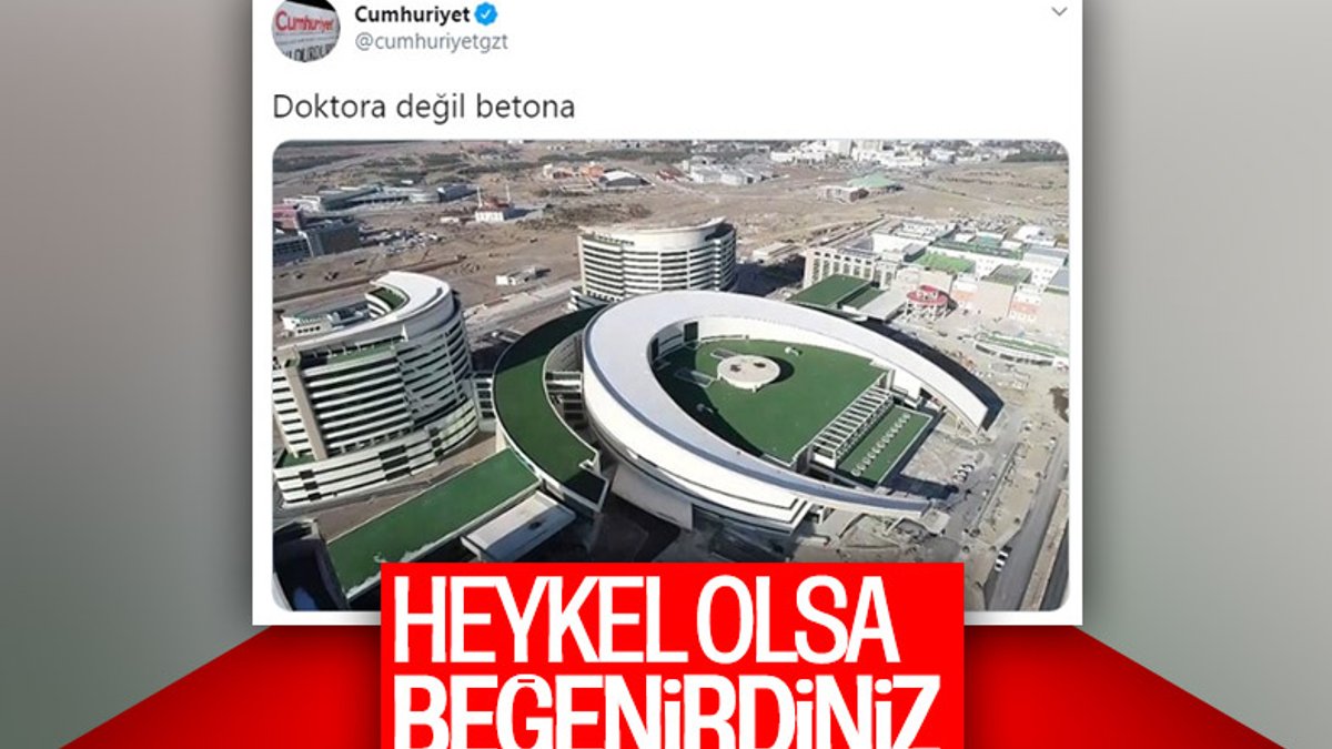 Cumhuriyet gazetesinin şehir hastaneleri rahatsızlığı