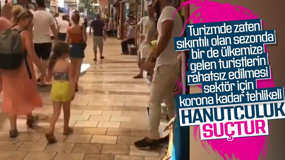 Bodrum'da esnaf turistleri rahatsız ediyor