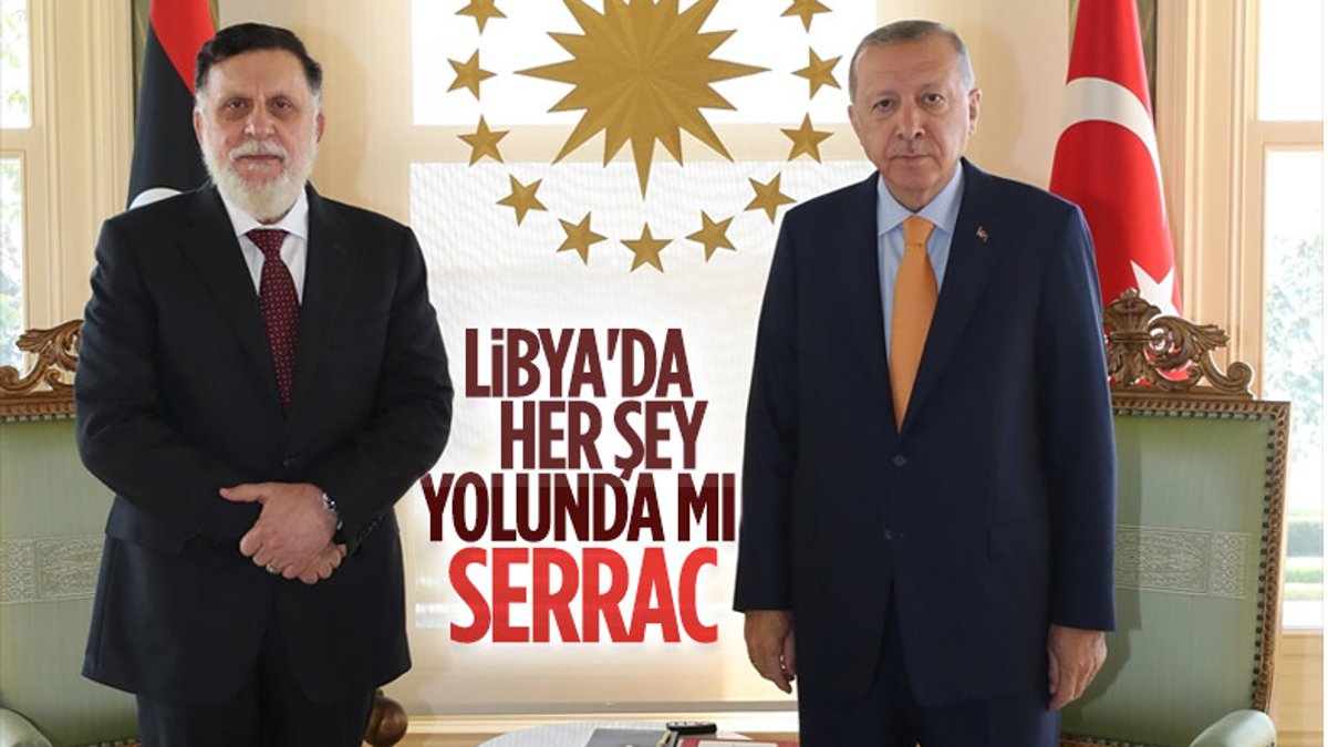 Cumhurbaşkanı Erdoğan, Libya Başbakanı Serrac'la görüştü