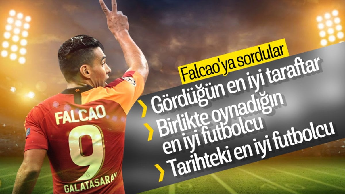 Falcao: Gördüğüm en tutkulu taraftar Galatasaray'da