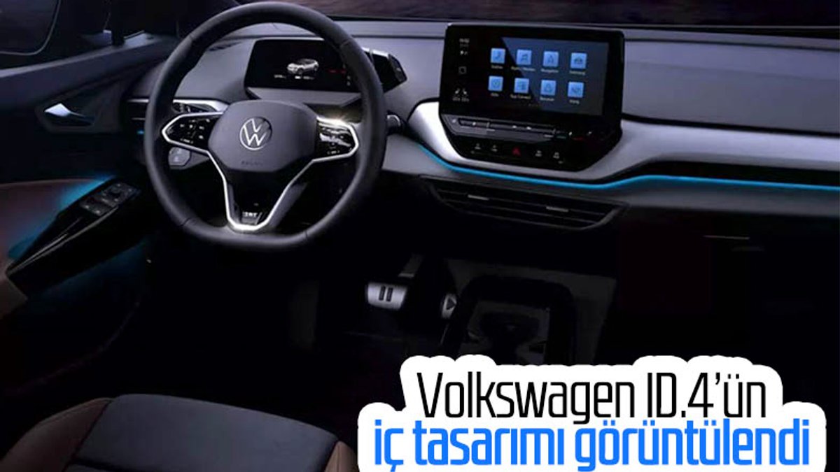 Volkswagen'in ülkemize gelecek elektrikli modeli ID.4'ün kabin görselleri yayınlandı
