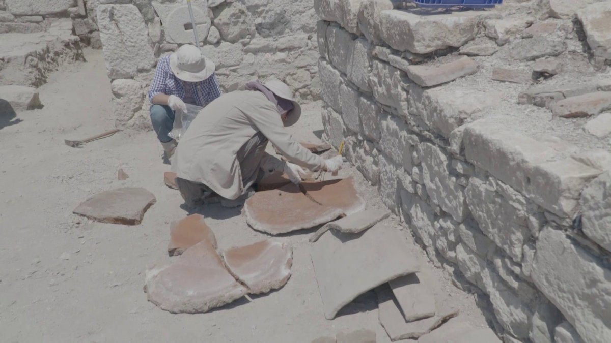 Burdur'da belgesel çekiminde altıncı yüzyıla ait insan iskeleti ortaya çıktı