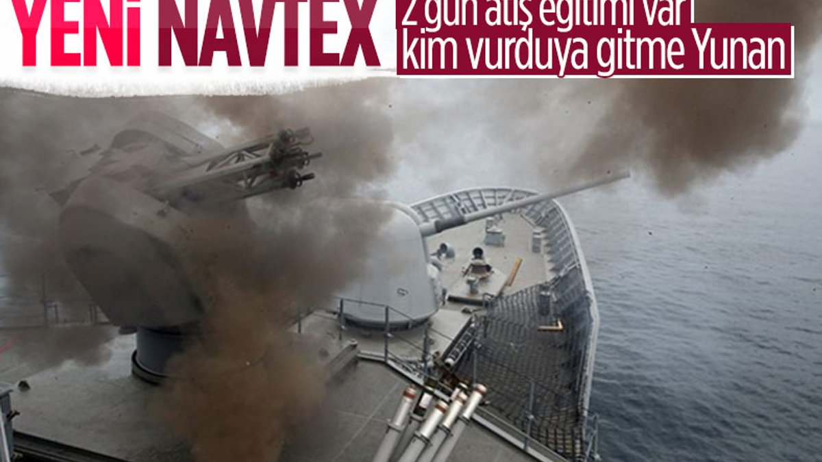Türkiye, Akdeniz'de atış eğitimi için yeni Navtex yayınladı