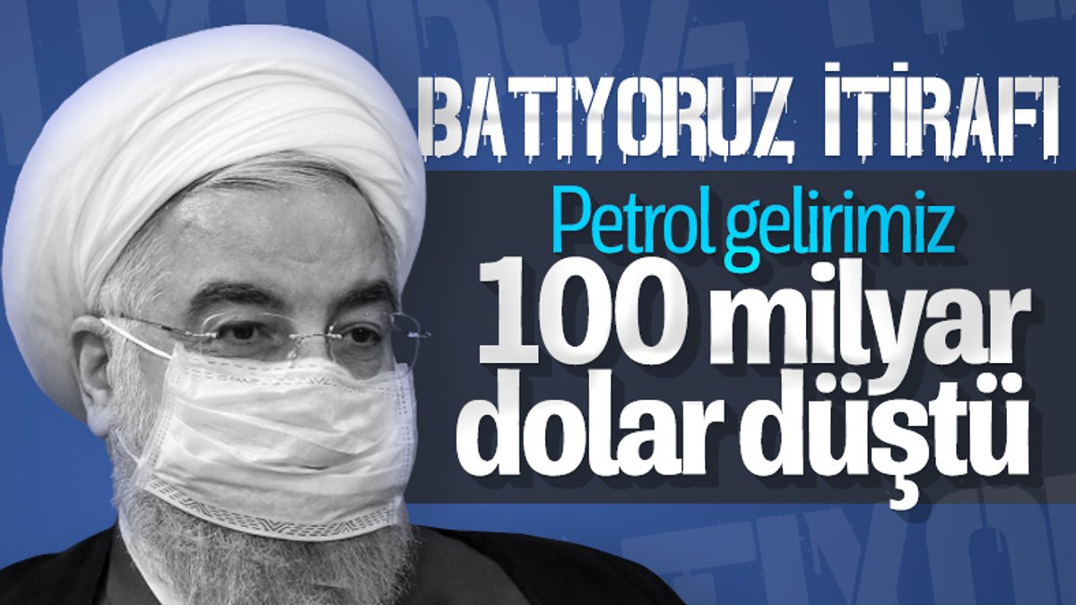 Ruhani açıkladı: İran'ın petrol gelirleri 20 milyar dolara düştü