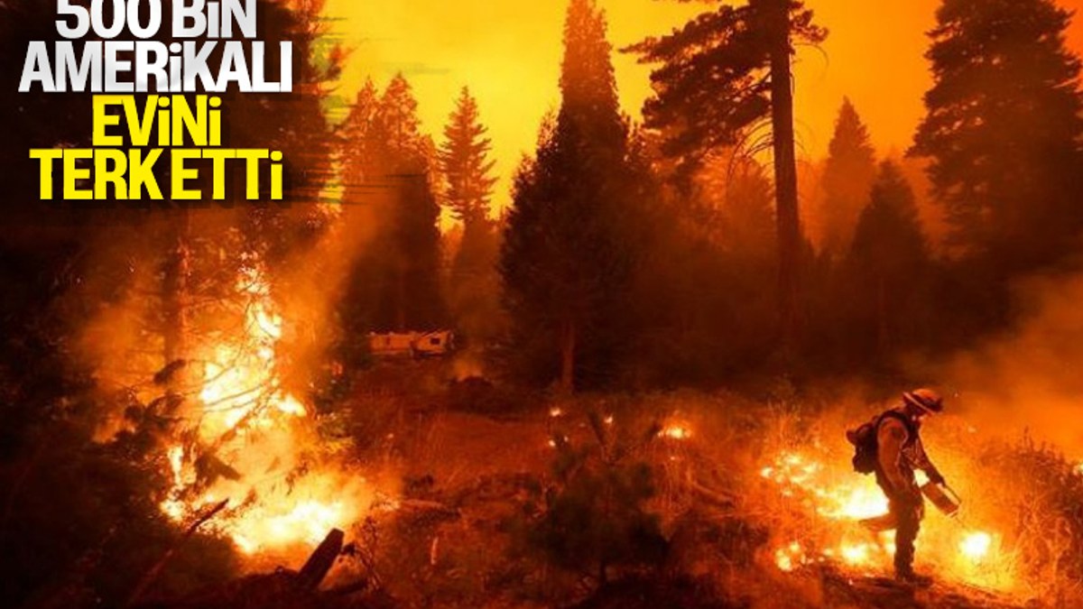 ABD'de 500 bin kişi yangından kaçıyor